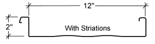 BattenLok® HS 12" Metal Roofing Panel with Stirations Profile